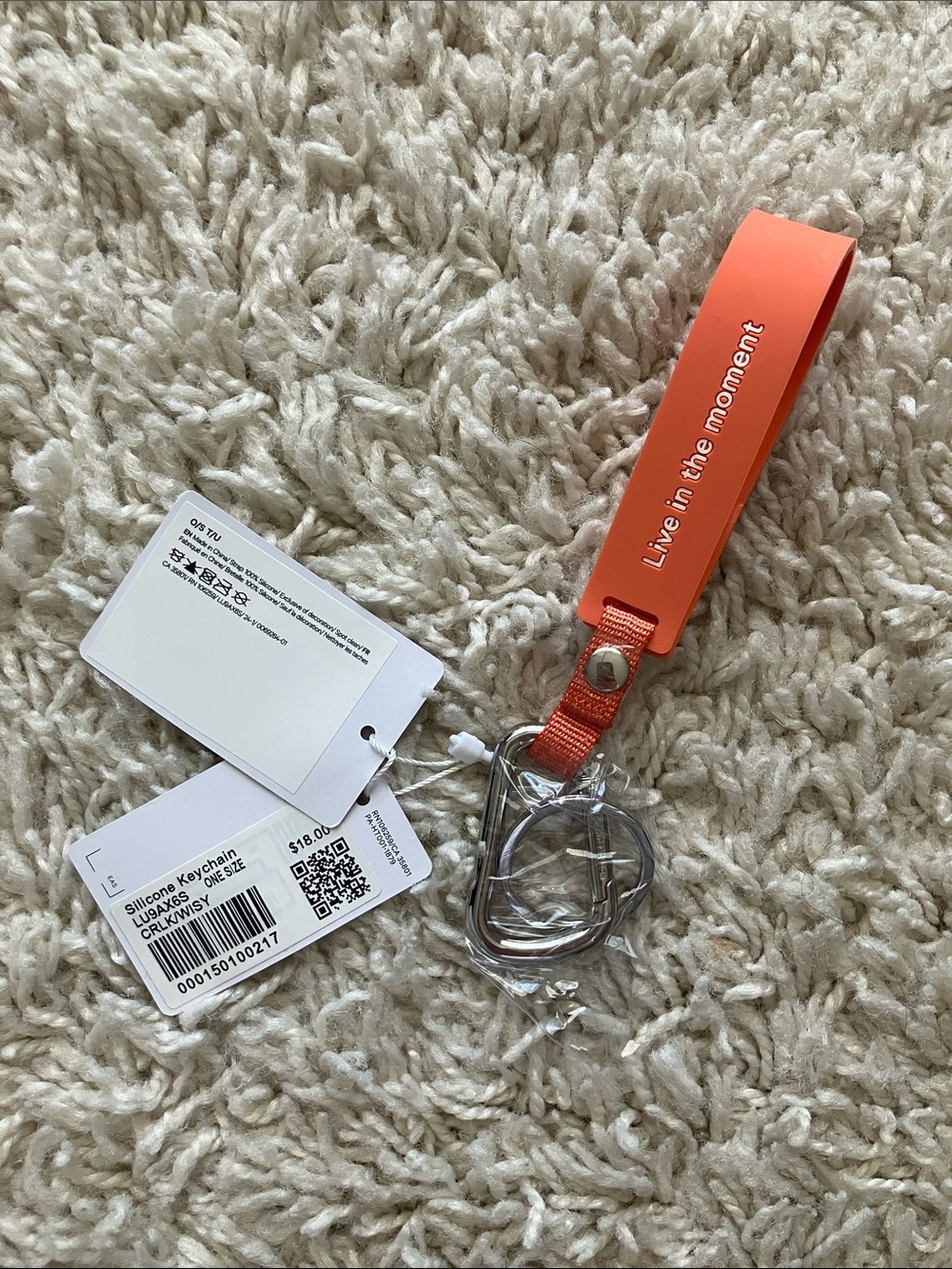 Lululemon Silicone Keychain - Picture 3 of 3